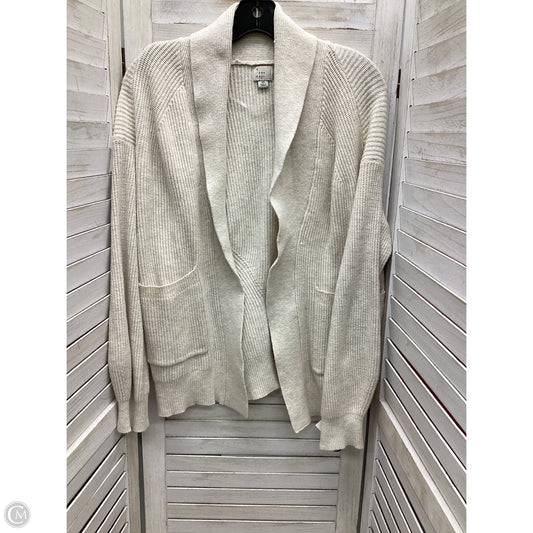 Sweater Cardigan By A New Day In Cream, Size: Xs