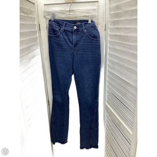 Jeans Boot Cut By Express In Blue Denim, Size: 8