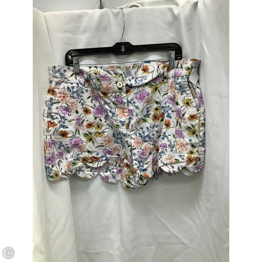 Shorts By Crown And Ivy In Floral Print, Size: 16