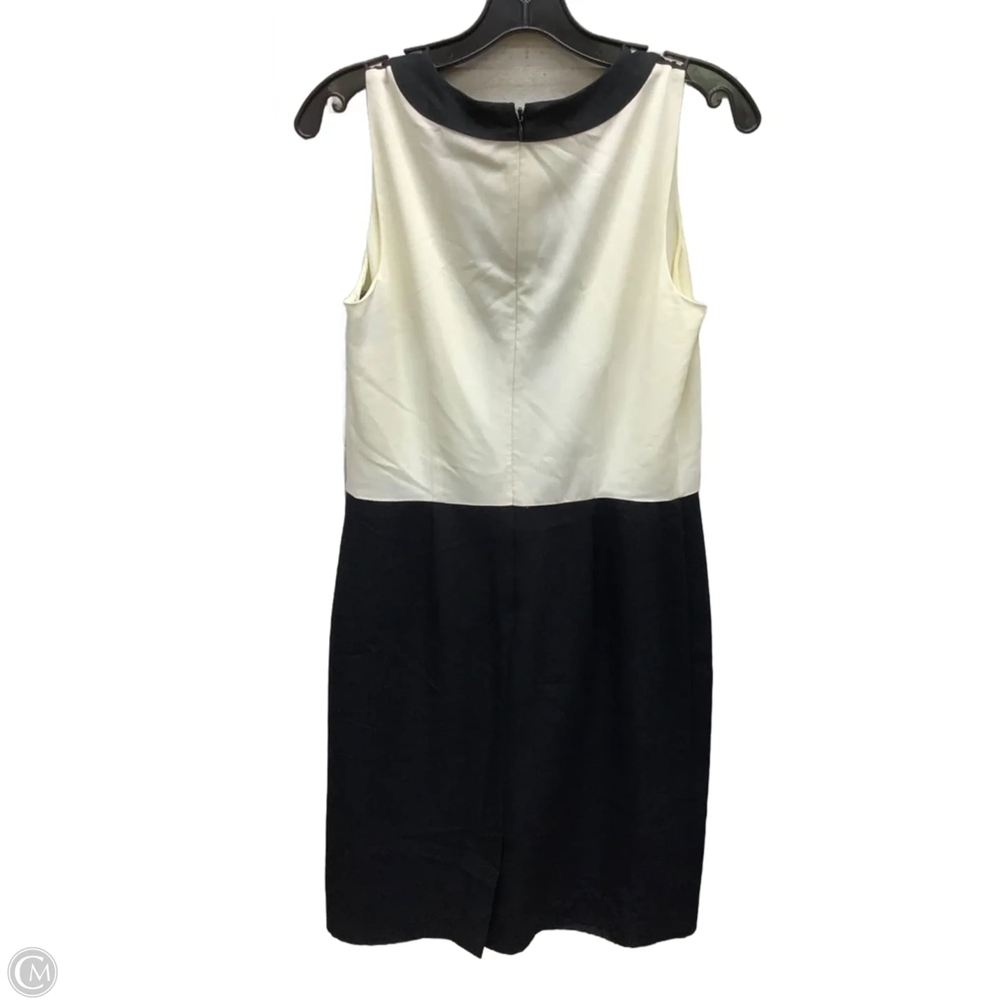 Dress Casual Midi By Banana Republic In Black & White, Size: 6