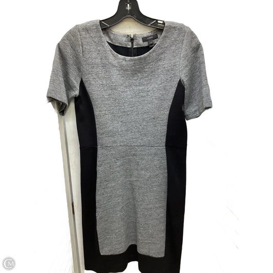 Dress Casual Midi By J. Crew In Black & Grey, Size: 4