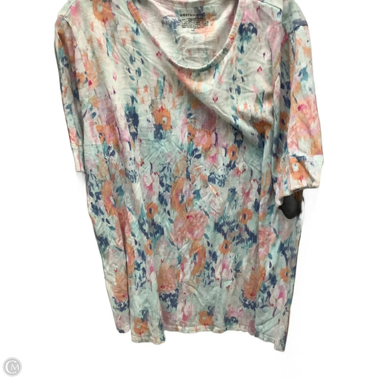 Top Short Sleeve By West Bound In Multi-colored, Size: Xxl