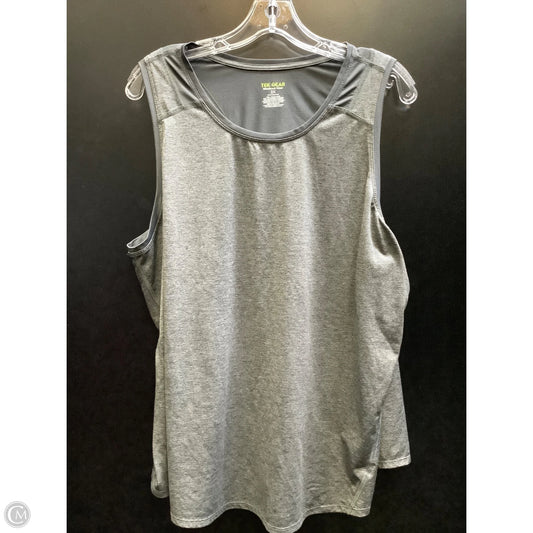 Athletic Tank Top By Tek Gear In Grey, Size: 2x