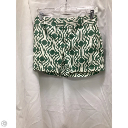 Shorts By Banana Republic In Green & White, Size: 4