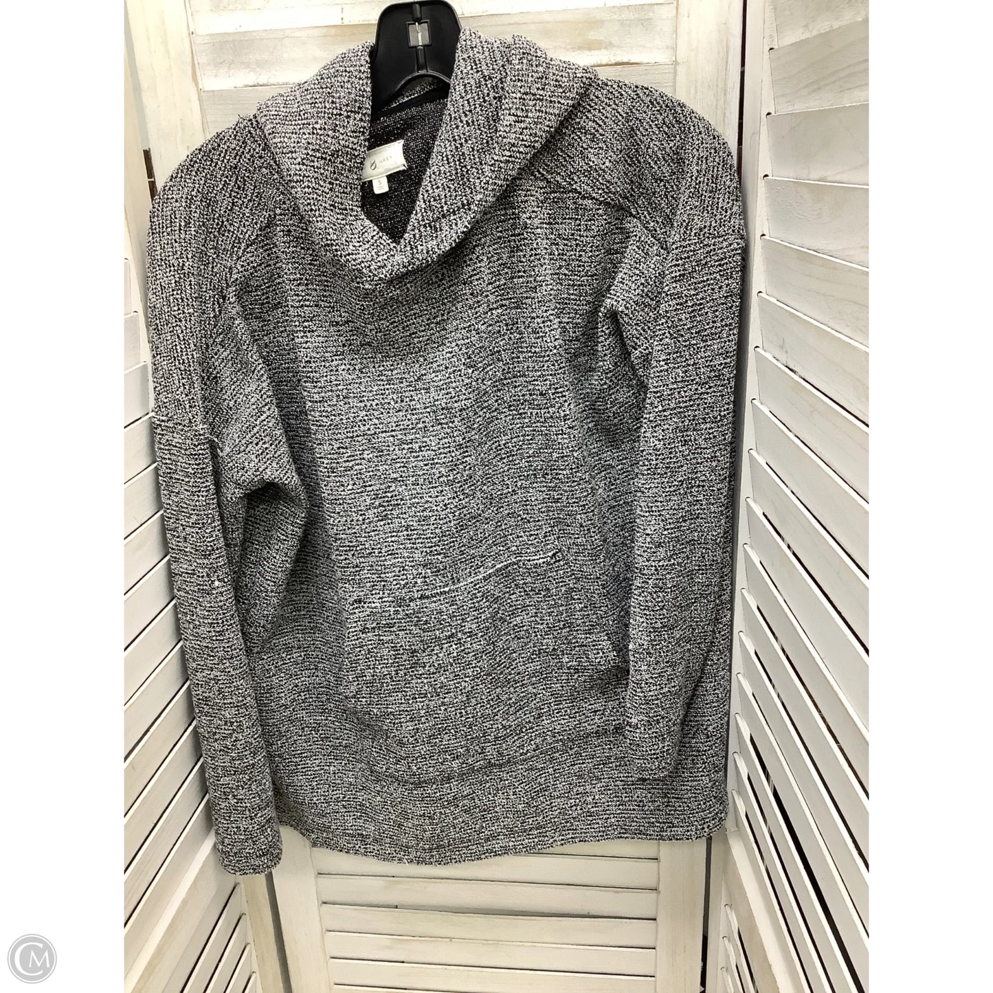 Sweatshirt Hoodie By Lou And Grey In Grey, Size: S