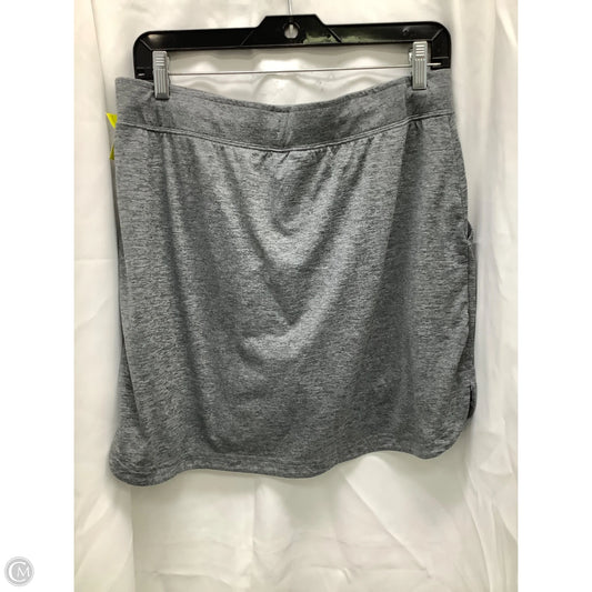 Athletic Skort By Skechers In Grey, Size: L