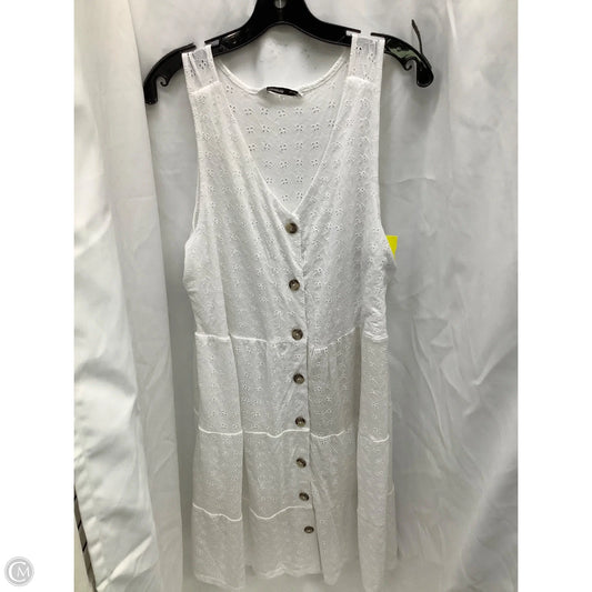 Dress Casual Midi By Sonoma In White, Size: L