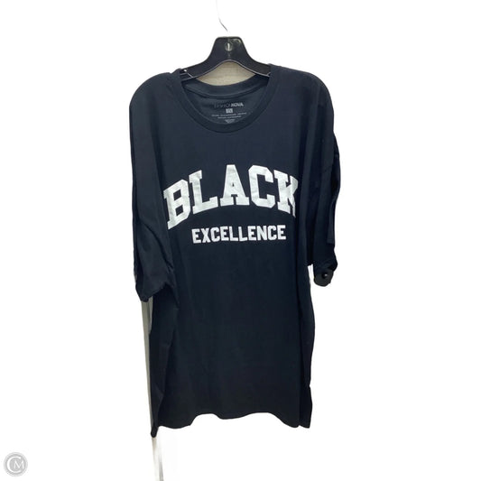 Top Short Sleeve By Fashion Nova In Black, Size: 3x