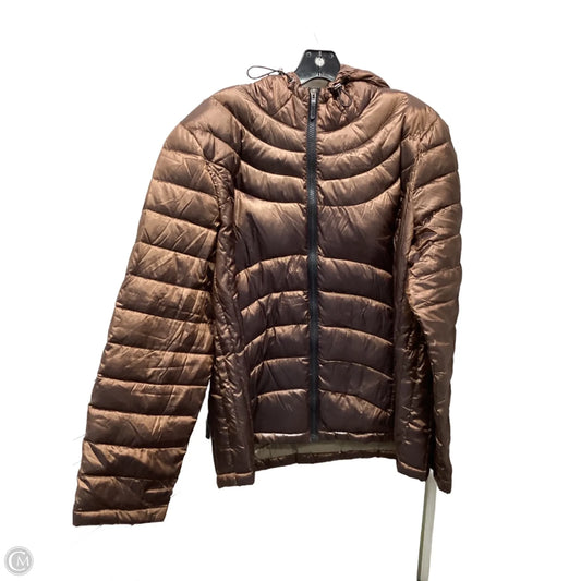 Coat Puffer & Quilted By Andrew Marc In Brown, Size: Xxl