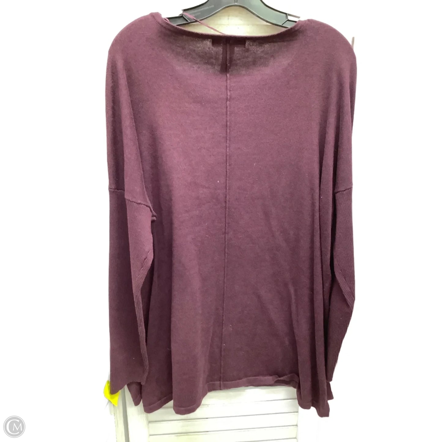 Top Long Sleeve By Style And Company In Maroon, Size: Xxl