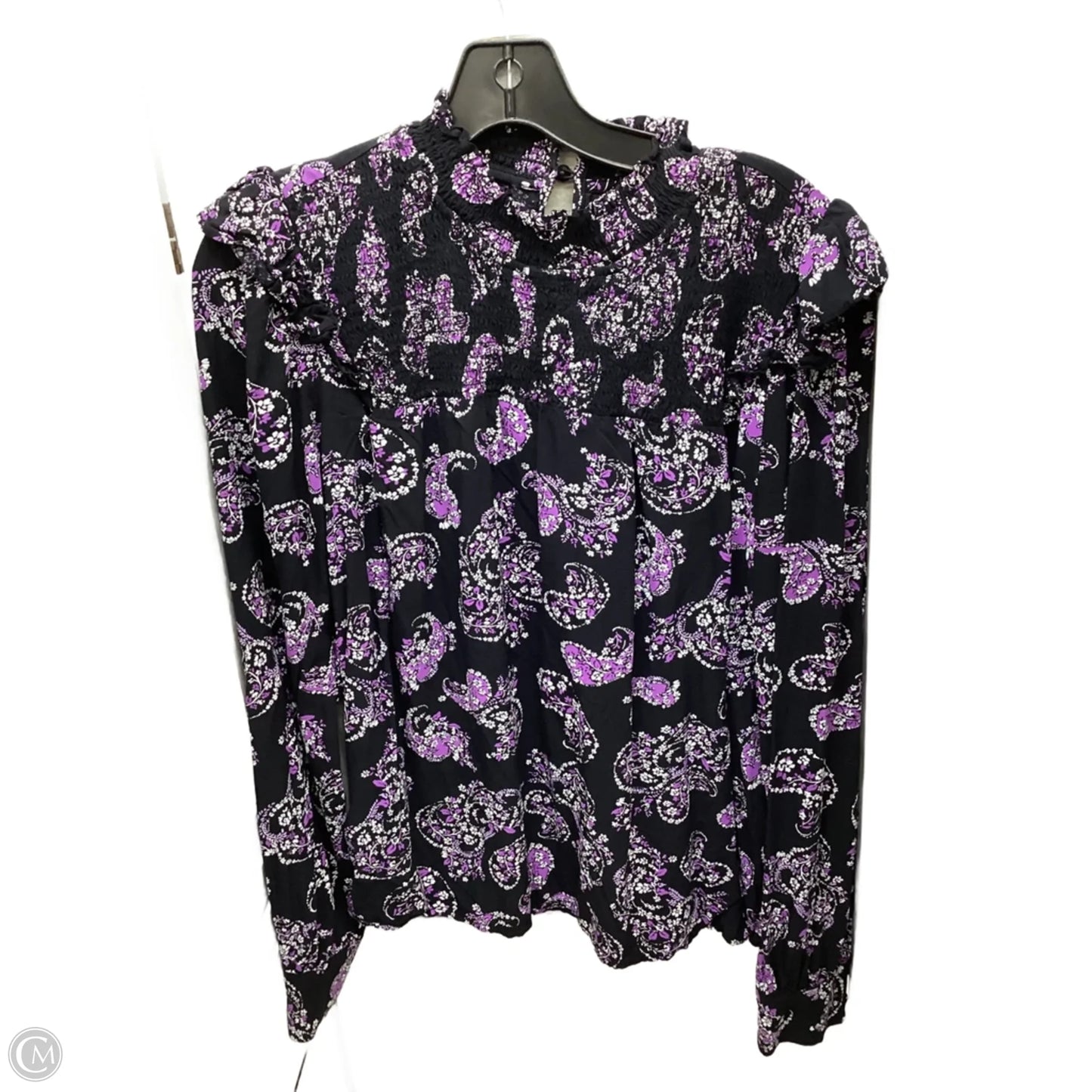 Top Long Sleeve By Loft In Multi-colored, Size: S