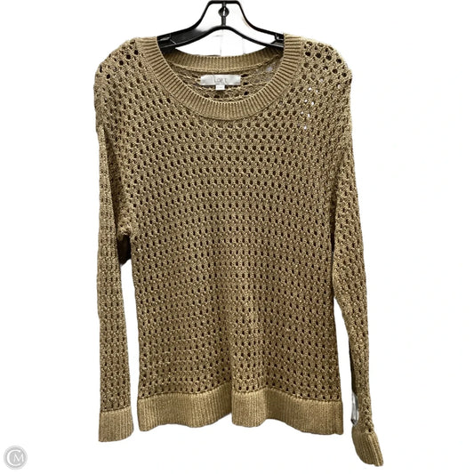 Top Long Sleeve By Loft In Brown, Size: S