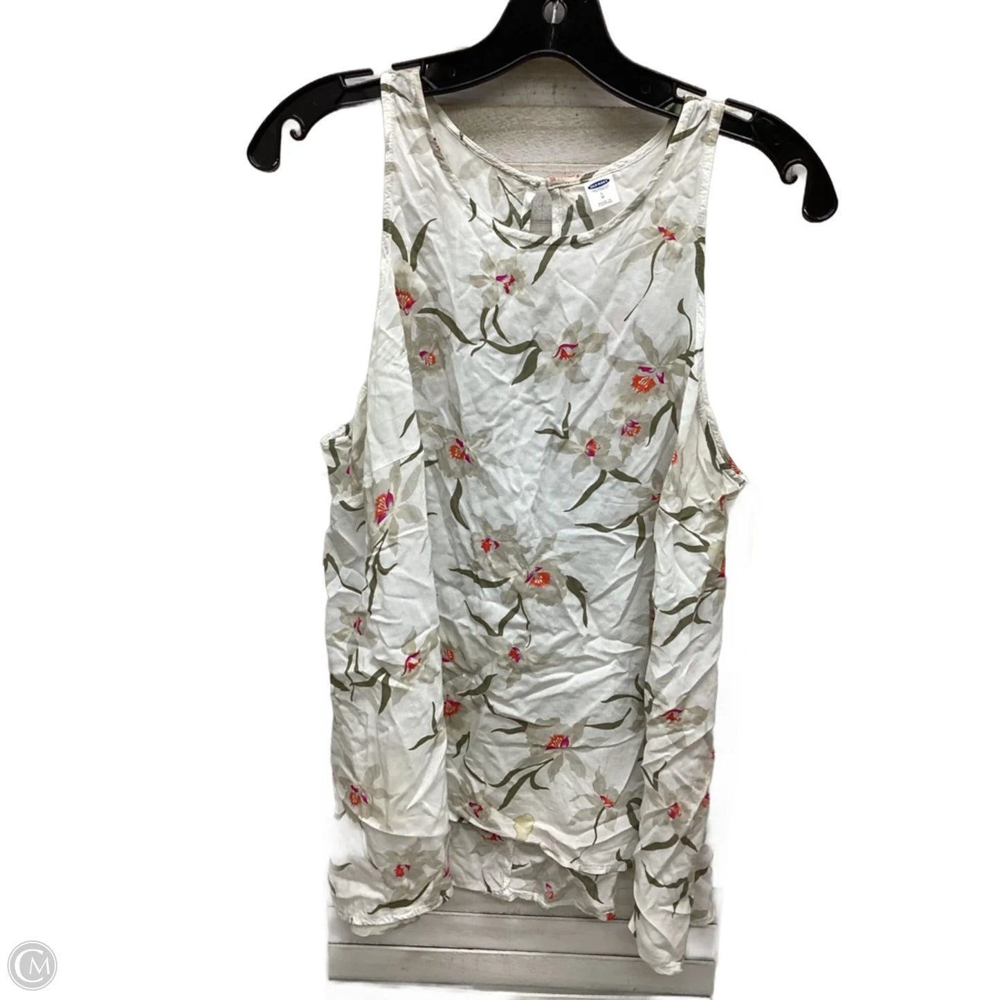 Top Sleeveless By Old Navy In Floral Print, Size: L
