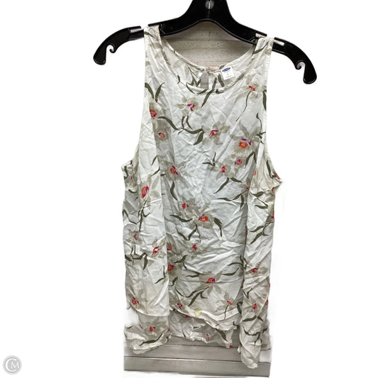 Top Sleeveless By Old Navy In Floral Print, Size: L