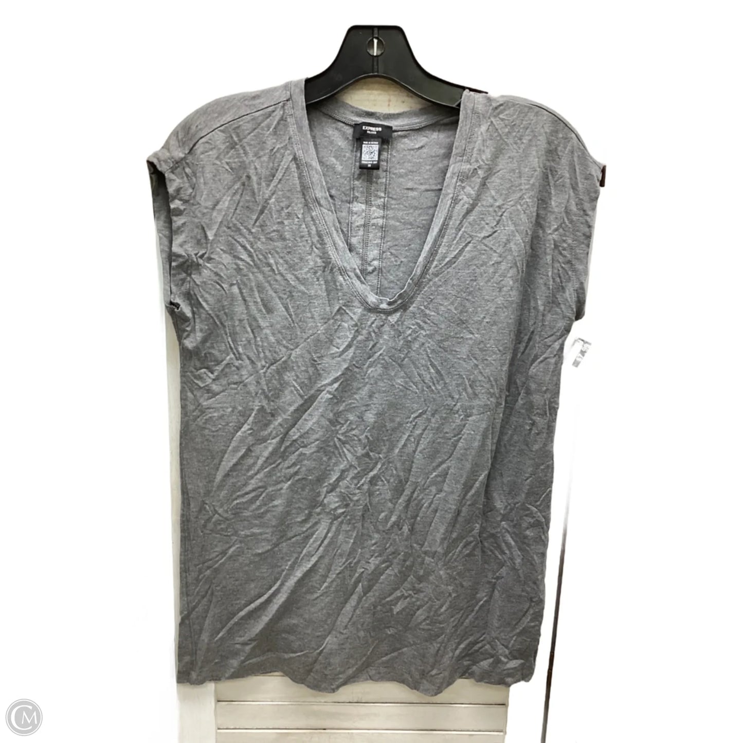 Top Sleeveless By Express In Grey, Size: Xs