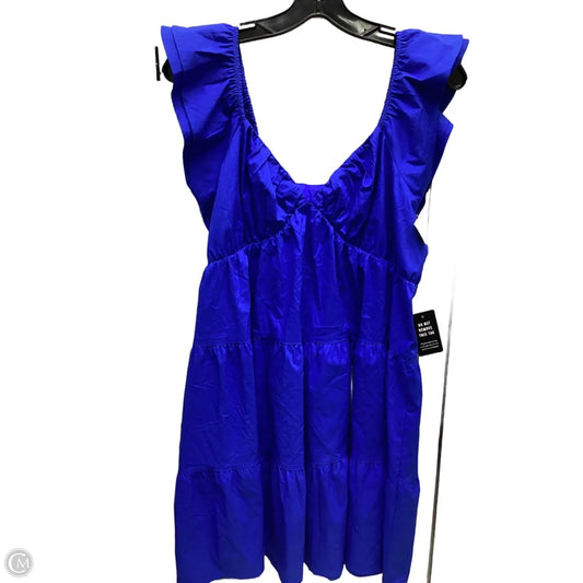 Dress Casual Short By Express In Blue, Size: M