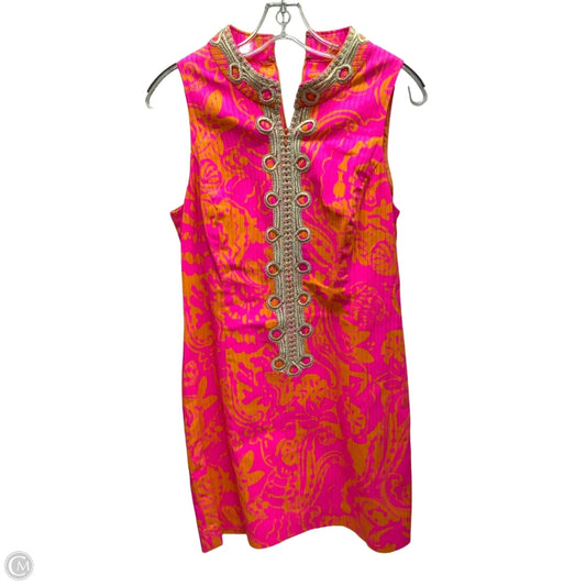 Dress Designer By Lilly Pulitzer In Orange & Pink, Size: 10