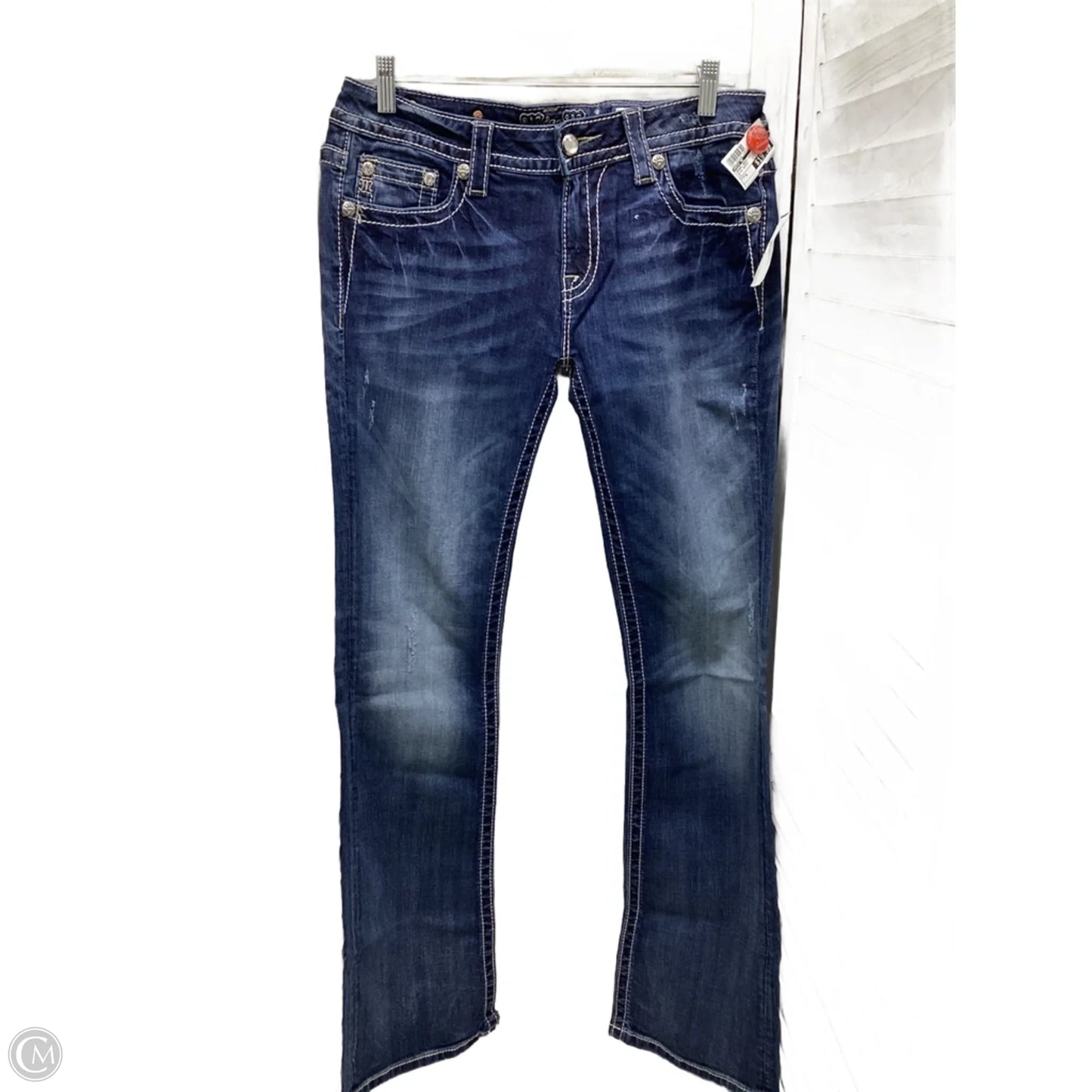 Jeans Boot Cut By Miss Me In Blue Denim, Size: 8