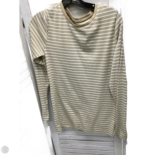 Top Long Sleeve By Gap In Striped Pattern, Size: L