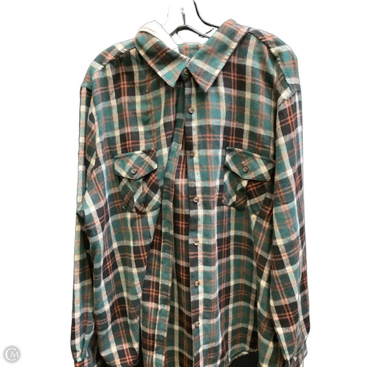 Jacket Shirt By Ps Kate In Plaid Pattern, Size: 3x