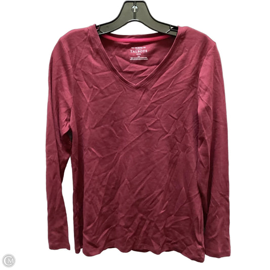 Top Long Sleeve By Talbots In Red, Size: Lp