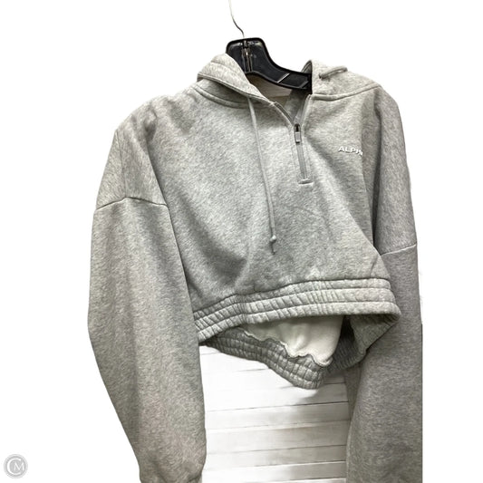 Athletic Jacket By Alphalete In Grey, Size: L
