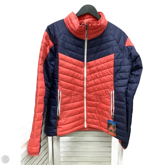 Coat Puffer & Quilted By Columbia In Blue & Pink, Size: Xl