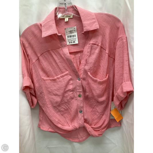 Top Short Sleeve By Clothes Mentor In Pink, Size: M