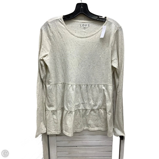 Top Long Sleeve By Loft In Multi-colored, Size: S