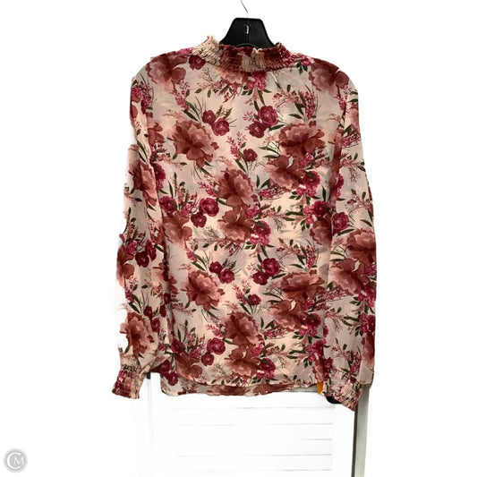 Top Long Sleeve By Torrid In Floral Print, Size: M