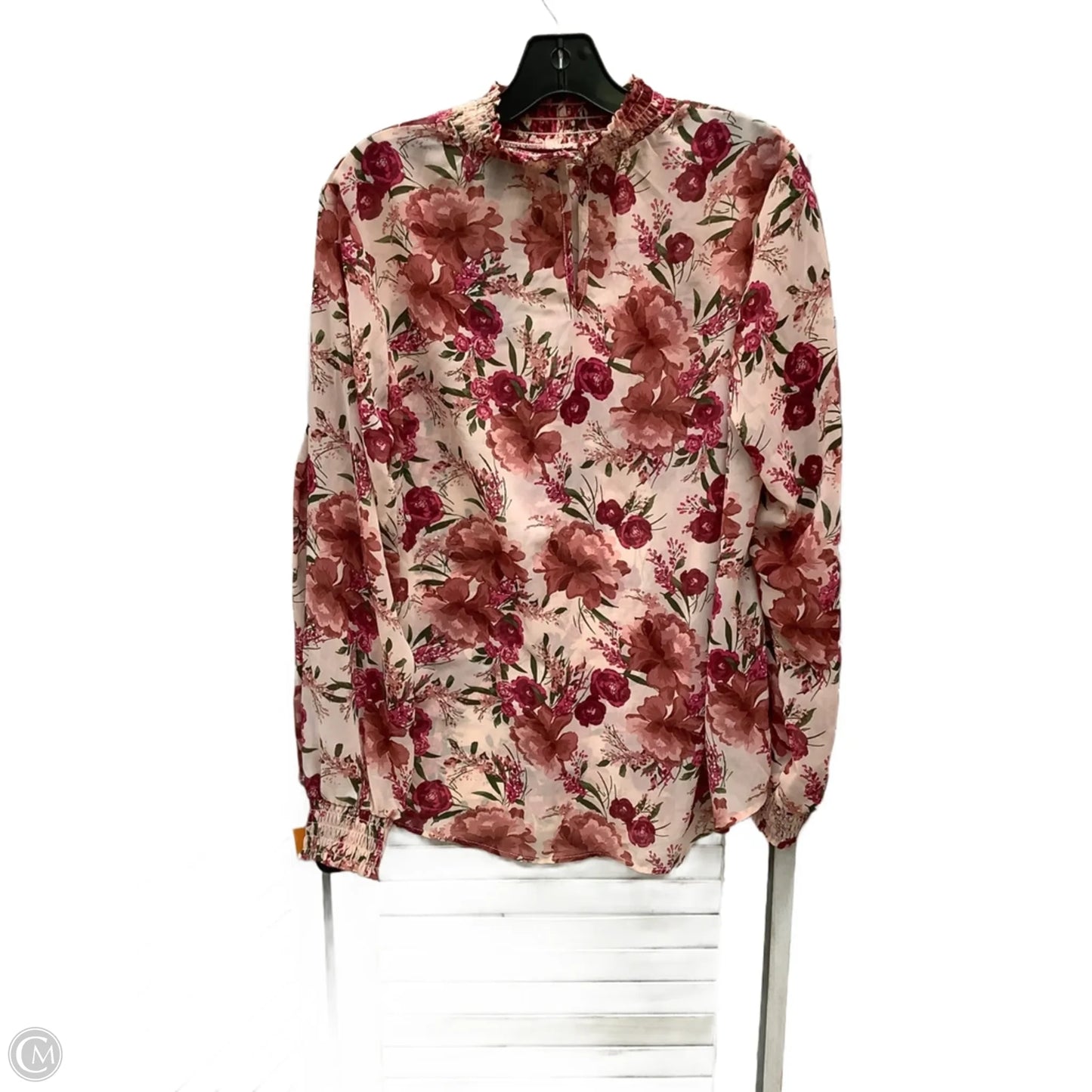 Top Long Sleeve By Torrid In Floral Print, Size: M
