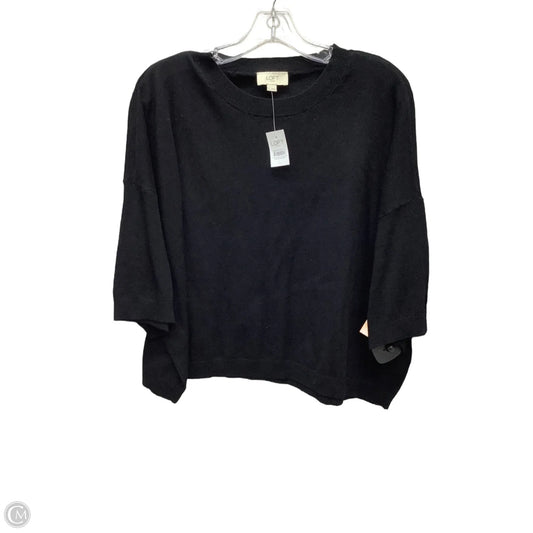 Top 3/4 Sleeve By Loft In Black, Size: Xl