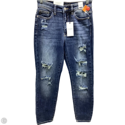Jeans Boyfriend By Judy Blue In Blue Denim, Size: 2