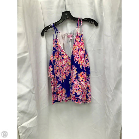 Top Short Sleeve Designer By Lilly Pulitzer In Multi-colored, Size: L