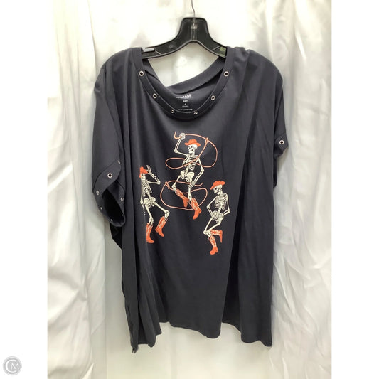 Top Short Sleeve By Torrid In Grey, Size: 4x