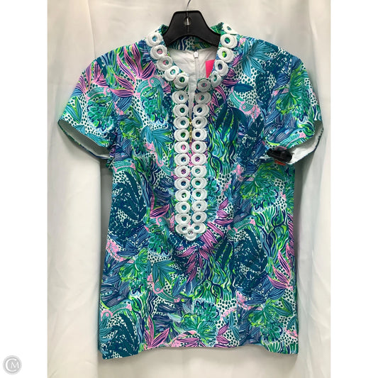 Top Short Sleeve Designer By Lilly Pulitzer In Multi-colored, Size: 8