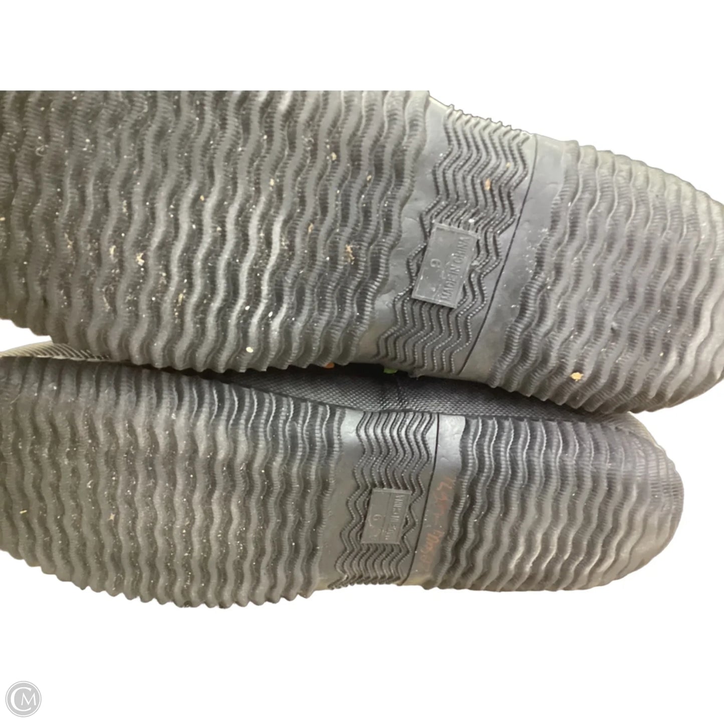 Boots Rain By Clothes Mentor In Polkadot Pattern, Size: 9