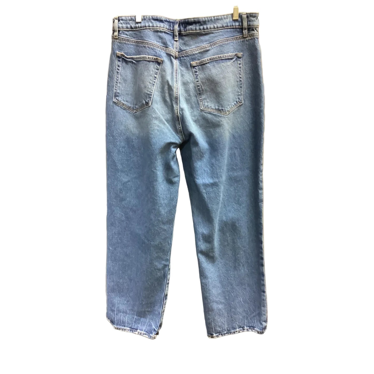 Jeans Straight By Loft In Blue Denim, Size: 14