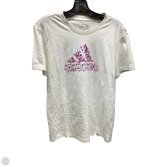 Top Short Sleeve Basic By Adidas In White, Size: M