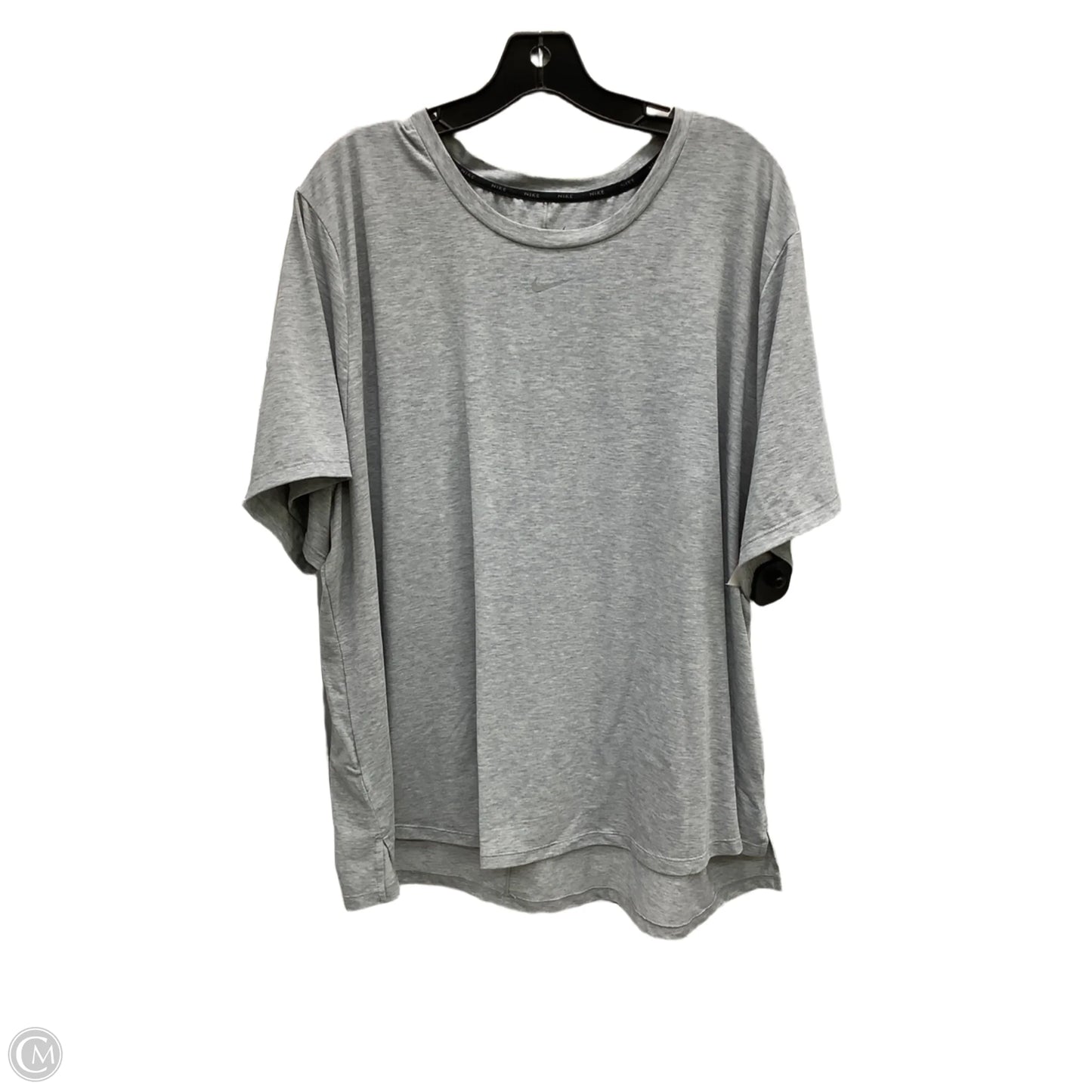 Top Short Sleeve Basic By Nike In Grey, Size: 2x