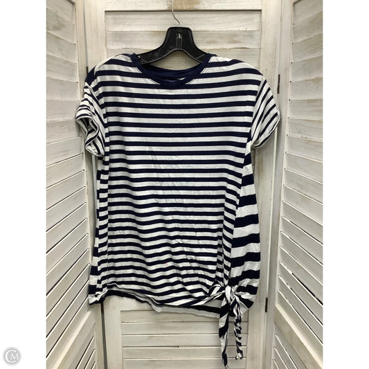 Top Short Sleeve By Chaps In Blue, Size: S