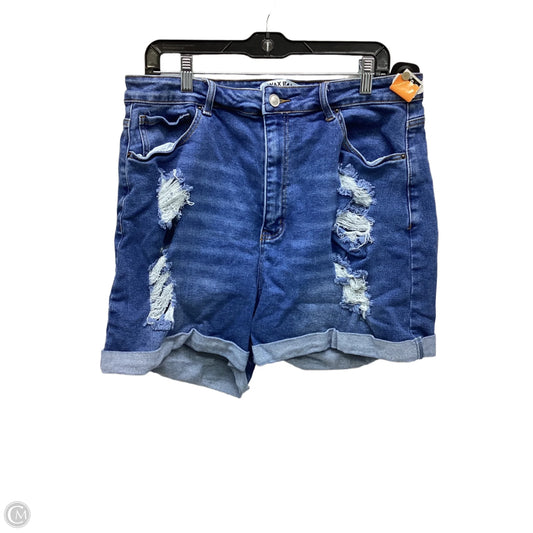 Shorts By Clothes Mentor In Blue Denim, Size: 3x