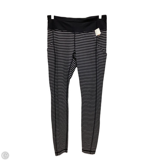 Athletic Leggings By Lululemon In Black & White, Size: 8