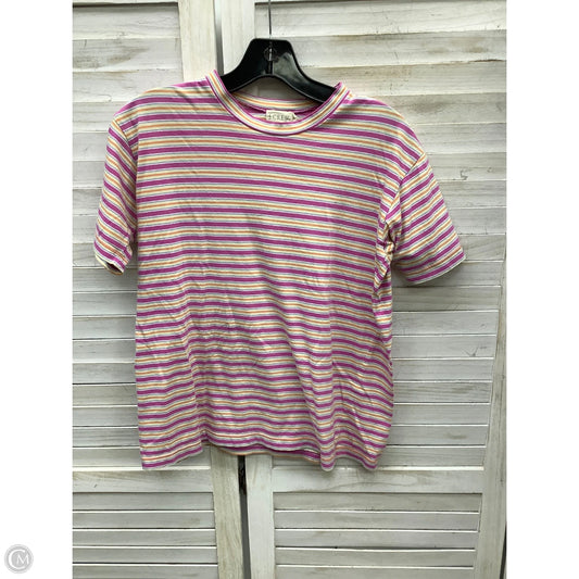 Top Short Sleeve By J. Crew In Striped Pattern, Size: S