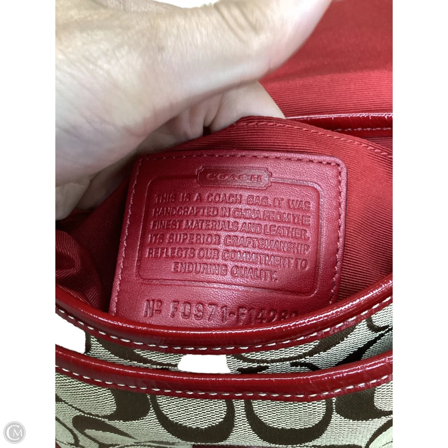 Handbag Designer By Coach, Size: Medium