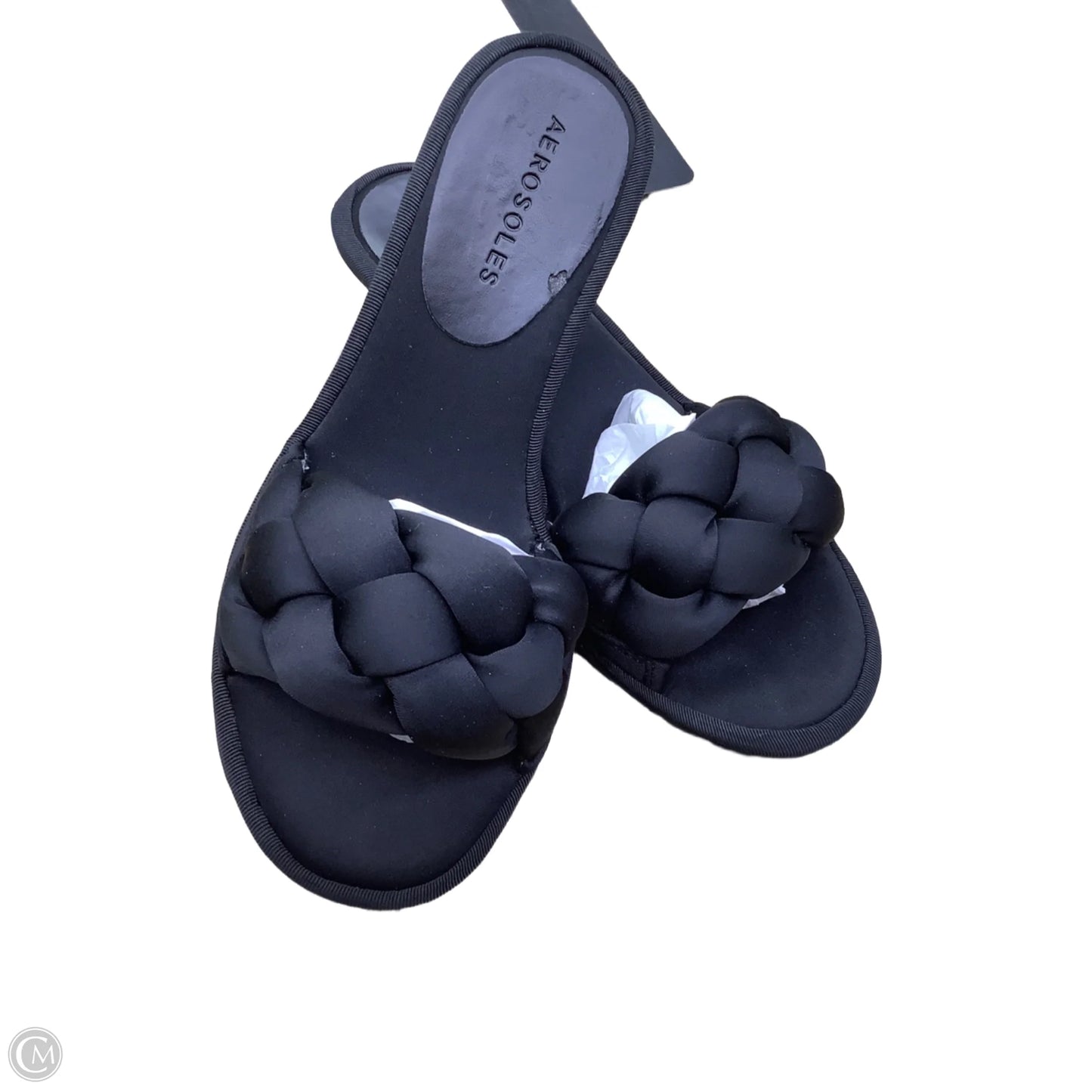 Sandals Heels Kitten By Aerosoles In Black, Size: 6.5