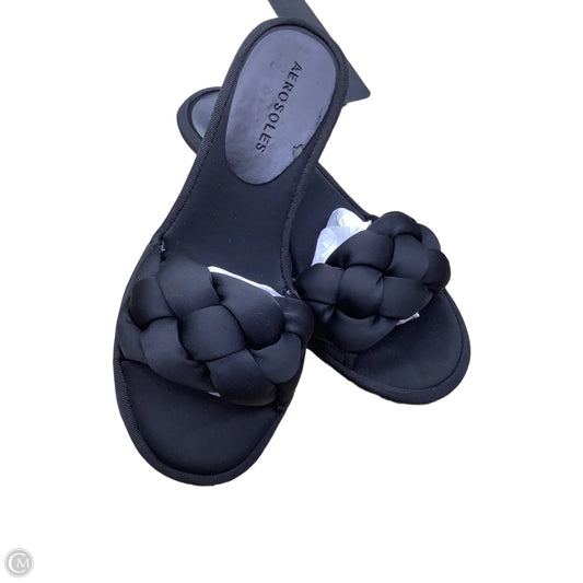 Sandals Heels Kitten By Aerosoles In Black, Size: 6.5