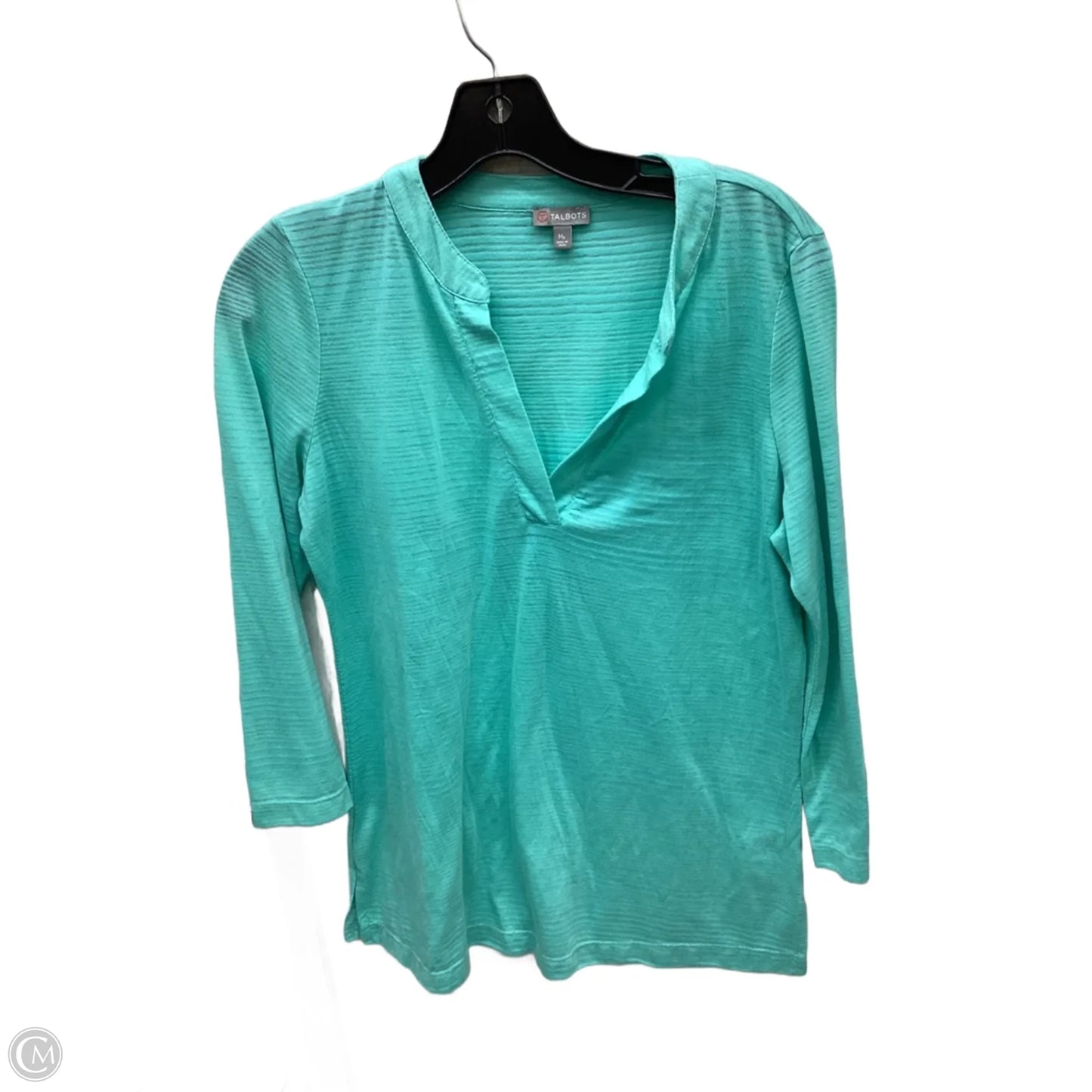 Top Long Sleeve By Talbots In Blue, Size: M