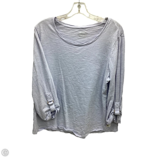 Top Long Sleeve By Chicos In Purple, Size: L