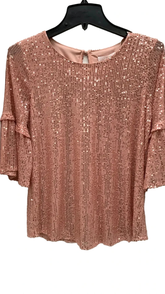 Top Short Sleeve By Lc Lauren Conrad In Pink, Size: Xs